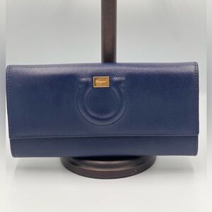 Salvatore Ferragamo Gancini Leather long wallet